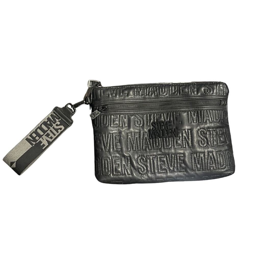 Steve Madden Embossed BMALINA Web Wristlet Purse Pouch Handbags Clutch Y2K NWT